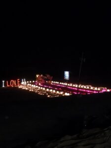 Beach Birthday Celebration Setup